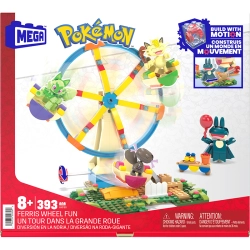 MEGA BLOKS CONSTRUX DIABELSKI MŁYN ZESTAW KLOCKÓW + 4 FIGURKI POKEMONÓW