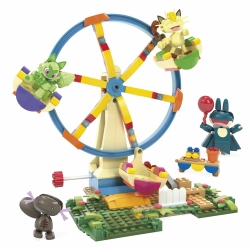 MEGA BLOKS CONSTRUX DIABELSKI MŁYN ZESTAW KLOCKÓW + 4 FIGURKI POKEMONÓW