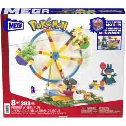 MEGA BLOKS CONSTRUX DIABELSKI MŁYN ZESTAW KLOCKÓW + 4 FIGURKI POKEMONÓW