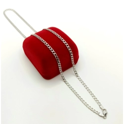 Srebrny łańcuszek Pancerka Pr.925 W:7,04gr Dł:50cm szer.3,5mm NOWY 21