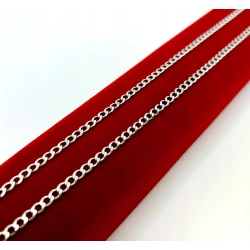 Srebrny łańcuszek Pancerka Pr.925 W:6,43gr Dł:45cm szer.3,5mm Nowy 21
