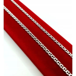 Srebrny łańcuszek Gucci Pr.925 W:8,15gr Dł:50cm szer.3mm NOWY 17