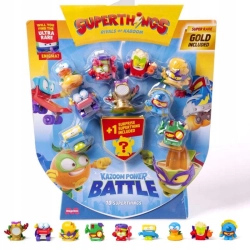 Super Things Seria 14 Zings KAZOOM Power Battle 10 Pak Złota Figurka