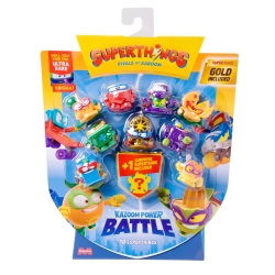 Super Things Seria 14 Zings KAZOOM Power Battle 10 Pak Złota Figurka