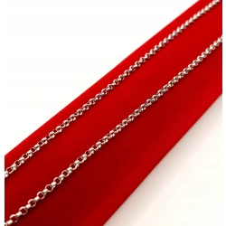 Srebrny łańcuszek Rolo pr.925 W:6,43gr Dł:50cm NOWY 5