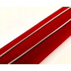 Srebrny łańcuszek Popcorn pr.925 W:4,48gr Dł:70cm NOWY 4