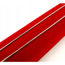 srebrny łańcuszek żyłka żmijka Pr.925 W:3,92gr dł:60cm NOWY 25