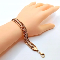 Złota bransoletka szeroka pleciona Pr.12,74gr Dł:18,5cm InterSKLEP