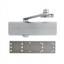 Samozamykacz Assa Abloy DC140 srebrny, do drzwi zewnętrznych i wewnętrznych