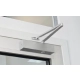 Samozamykacz Assa Abloy DC140 srebrny, do drzwi zewnętrznych i wewnętrznych