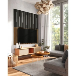 Panel na filcu LED MDF 15,3 x 50 cm czarny
