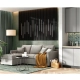 Panel na filcu LED MDF 15,3 x 50 cm czarny