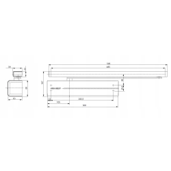 Samozamykacz drzwiowy ASSA ABLOY DC340 ze stali nierdzewnej