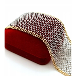 Złota bransoletka Koronkowa szeroka Pr.750 W:35,24gr Dł:19,5cm