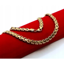 Złoty łańcuszek naszyjnik YES Pr.333 W:13,95gr Dł:50cm szer:5mm