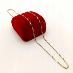 Złoty łańcuszek kręcony Singapur Pr.585 W:2,31gr Dł:49,5cm