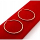 Złote kolczyki koła, kółka pr.585 W:0,84gr Śred.3cm InterSKLEP