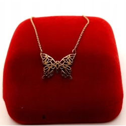 Złoty łańcuszek celebrytka Motyl PR.333 W:0,99gr Dł.44,5-47,5cm InterSKLEP