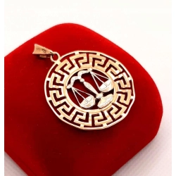Złota zawieszka Znak zodiaku Waga PR.585 W:4,60gr InterSKLEP