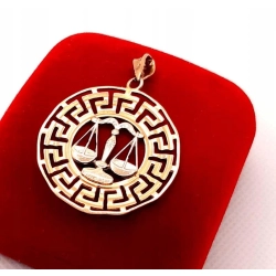Złota zawieszka Znak zodiaku Waga PR.585 W:4,60gr InterSKLEP