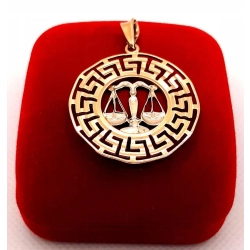 Złota zawieszka Znak zodiaku Waga PR.585 W:4,60gr InterSKLEP