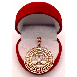 Złota zawieszka Znak zodiaku Waga PR.585 W:4,60gr InterSKLEP
