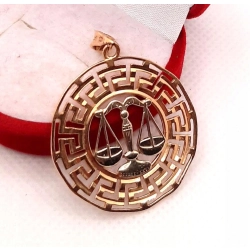 Złota zawieszka Znak zodiaku Waga PR.585 W:4,60gr InterSKLEP
