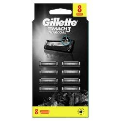Gillette Mach3 Charcoal Ostrza wymienne do maszynki dla mężczyzn 8 szt.