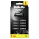 Gillette Mach3 Charcoal Ostrza wymienne do maszynki dla mężczyzn 8 szt.