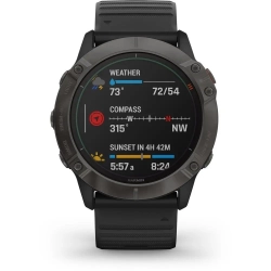 Zegarek sportowy Garmin Fenix 6X Pro czarny Nowy Okazja