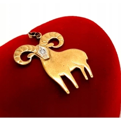 Złota zawieszka znak zodiaku Baran PR.333 W:1,99gr InterSKLEP