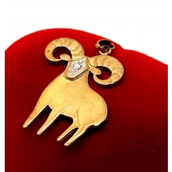 Złota zawieszka znak zodiaku Baran PR.333 W:1,99gr InterSKLEP