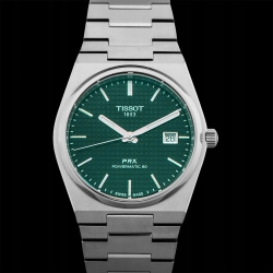 Zegarek Tissot Męski PRX 40 205 Powermatic 80 automat+ 2SZT PASKI