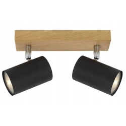 Reflektor sufitowy prostokątny Reality beżowy, brązowy, czarny