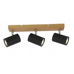 Reflektor sufitowy prostokątny Reality beżowy, brązowy, czarny