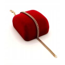 Złota bransoletka Pancerka Pr.585 W:4,54gr Dł:20,5cm szer.4mm