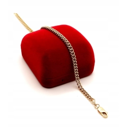 Złota bransoletka Pancerka Pr.585 W:4,54gr Dł:20,5cm szer.4mm