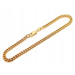 Złota bransoletka Pancerka Pr.585 W:4,54gr Dł:20,5cm szer.4mm