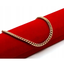 Złota bransoletka Pancerka Pr.585 W:4,54gr Dł:20,5cm szer.4mm