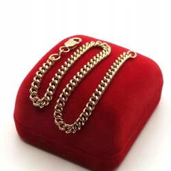 Złota bransoletka Pancerka Pr.585 W:4,54gr Dł:20,5cm szer.4mm