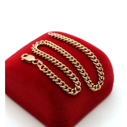 Złota bransoletka Pancerka Pr.585 W:4,54gr Dł:20,5cm szer.4mm