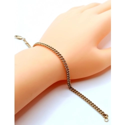 Złota bransoletka Pancerka Pr.585 W:4,54gr Dł:20,5cm szer.4mm