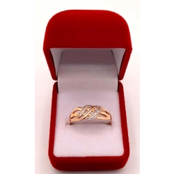 Złoty pierścionek z Cyrkoniami PR.585 W:2,09gr R.21 InterSKLEP