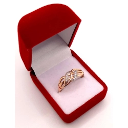 Złoty pierścionek z Cyrkoniami PR.585 W:2,09gr R.21 InterSKLEP