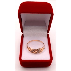 Złoty pierścionek z Cyrkoniami PR.585 W:2,09gr R.21 InterSKLEP