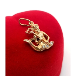 Złota zawieszka znak zodiaku Wodnik Pr.585 W:1,43gr NOWY