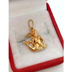 Złota zawieszka znak zodiaku Wodnik Pr.585 W:1,43gr NOWY