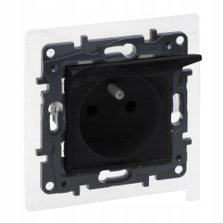 Gniazdo Elektryczne ścienne Legrand czarny