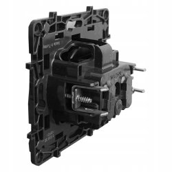 Gniazdo pojedyncze z uziem. zaciski śrub. czarny NILOE STEP 863530 LEGRAND