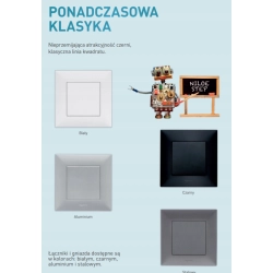 NILOE STEP Ramka podwójna czarna LEGRAND